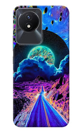 Psychedelic Painting Vivo Y02/Y02T Back Cover